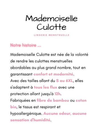 Mademoiselle culotte menstruelle